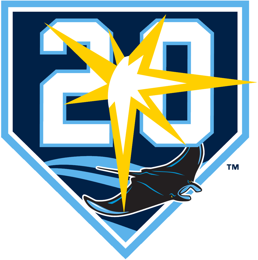Tampa Bay Rays 2018 Anniversary Logo iron on transfers for clothing